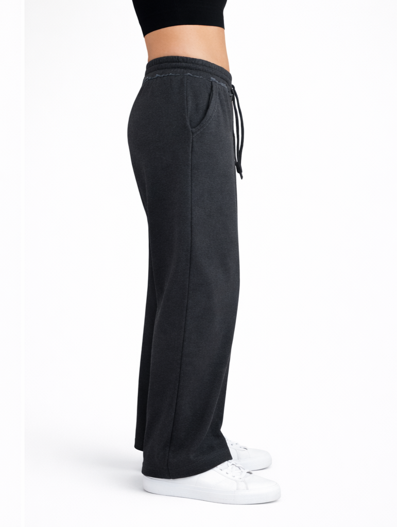 Mid-Rise Oversized Fleece Sweatpants